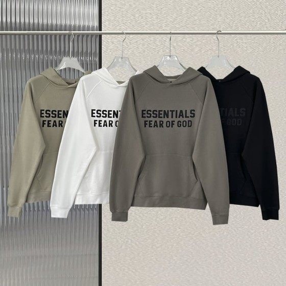 Fear of God Essentials Front Logo Pullover Hoodie